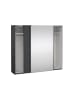 ebuy24 Schiebetürenschrank Como (2-türig) Grau, spiegel 244 x 67 cm