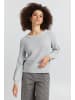 ICHI IHNOELLE LS Loose fit in Light grey melange
