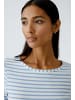 Oui Langarmshirt SUMIKO in white blue