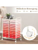 COSTWAY Rollcontainer in Rosa