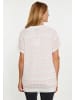 Usha Damen Shirt in Zartrosa Wollweiss
