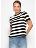 SASSYCLASSY T-Shirt mit Blockstreifen in Schwarz