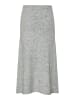 Pieces Strickrock in Medium Grey Melange