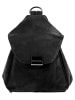 Bruno Banani Rucksack echt Leder in schwarz