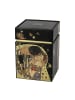 Goebel Teedose " Gustav Klimt Der Kuss " in Schwarz Gold
