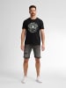 Petrol Industries Boyd Ripped Denim Shorts Flamingstone in Schwarz