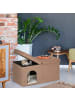 relaxdays Katzenhöhle in Hellbraun - (B)74,5 x (H)38,5 x (T)37 cm