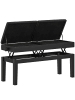 HOMCOM Klavierbank-105L x 37B x 48-58H cm-Schwarz