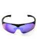 YEAZ SUNUP Set Magnet-Sport-Sonnenbrille in mattschwarz