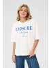 Kaffe T-shirt KAgissa Loose fit in Chalk w. Surf the Web leisure