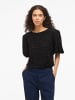 Vila Oberteil mit kurzen Ärmeln in Black Beauty