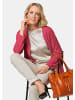 GOLDNER Cardigan in langer offener Form in koralle
