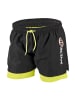 BECO the world of aquasports Badeshorts Aqua Duo in neongelb-schwarz