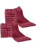 REDBEST Frottier Seiftuch 12er-Pack Chicago in weinrot