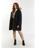 DreiMaster Klassik Damen Winterparka Mit Kunstfell in Schwarz