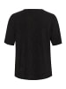 KAFFE curve Kurzarm-Bluse KCruben Regular fit in Black Deep