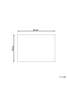 Beliani Fußmatte CLARK in Blau - (W) 40 x (L) 60 cm