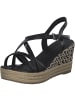 Marco Tozzi Plateau-Sandaletten in BLACK