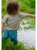 Little Green Radicals Kurzärmeliges Henley-Top in Bunt mit lockerer Passform