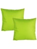 JACK 2er Set Outdoor Kissenhülle 60x60cm Uni in Grün
