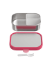 Mepal Edelstahl-Brotdose mit Gabel Campus 18 x 13 cm in Cool Pink