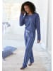 VIVANCE DREAMS Pyjama in blau-gestreift