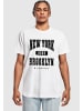 Mister Tee Mister Tee Herren Brooklyn College Style Tee in white