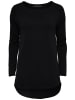 ONLY Langer Feinstrick Pullover Stretch Sweater ONLMILA in Schwarz