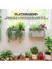 Outsunny Blumentopf Set,42L x 16B x 15H cm,Hellgrau