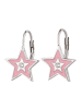schmuck23 Silber Ohrringe 925 Stern 1,0 cm x 1,0 cm