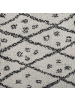 Beliani Kurzflor AGADIR in Weiß/Schwarz - (W) 140 x (H) 2 x (L) 200 cm
