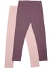 Minymo Kinder Leggings "Basic Leggings (2-pack)" in Rosa