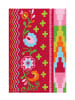 Arte Espina Wohnzimmer Teppich – Kurzflorteppich Sam 4144 in multi - rosa - rechteckig