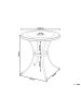 Beliani Outdoor Bistrotisch ANDALO in Braun - (W) 68 x (H) 70 x (L) 68 cm