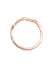 Elli Ring 925 Sterling Silber Geo, Wellen in Rosegold