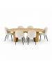 ebuy24 Essgruppe Kyoto Natur, beige 210 x 100 cm