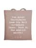 Mr. & Mrs. Panda Tote Bag Spruch Friseur Wunder mit Spruch in Braun Pastell