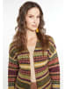 usha FESTIVAL Strick Cardigan in Oliv Mehrfarbig