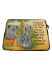Mr. & Mrs. Panda Computertasche Koala Familie Design mit Spruch in Weiß