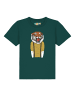 wat? Apparel T-Shirt Tiger Head in Dunkelgrün