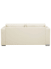 Beliani 3-Sitzer Sofa HELSINKI in Beige/Silber - (W) 186 x (H) 72 x (L) 76 cm