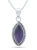 mantraroma 925er Silber - Ketten (L) 12 x (B) 31 mm mit Amethyst