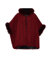 osha Poncho in Rot