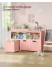 VASAGLE Schuhbank Helan-old in Rosa - (B)102 x (H)60 x (T)30 cm
