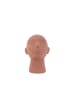 Present Time Ornament Face Art Up - Terrakotta Orange - 18,5x16x22,8cm