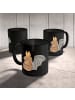 Mr. & Mrs. Panda Kaffeetasse Fledermaus Sitzen ohne Spruch in Schwarz