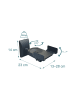 relaxdays 2 x Lautsprecher Wandhalterung in Schwarz