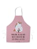 Mr. & Mrs. Panda Schürze Einhorn Traurig mit Spruch in Rot Pastell