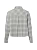 OPUS Flanellbluse Flakaro in hellgrau hellblau