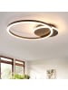 ZMH Deckenleuchte LED in Schwarz 24W Modern 2-Ringen 3000K Warmweiß Metall